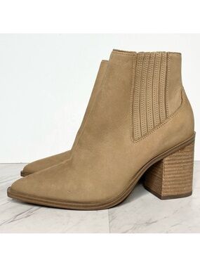 Steve Madden Catreena Tan Nubuck Chelsea Bootie 8M